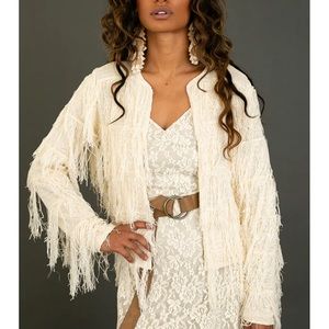 Medium Joyfolie fringe jacket